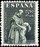 Spain - 1946 - Dia del Sello - 5,50 PTS - Verde - España, Dia del Sello - Edifil 1004 - Dia del Sello. Fiesta de la Hispanidad. Padre Bartolomé de las Casas - 0